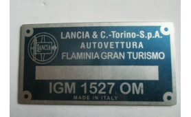 FLAMINIA GT PLATE